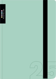 Týždenný diár A6 2025 Pastelini zelený