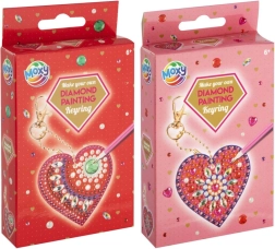 Diamantové maľovanie – kľúčenka srdiečko