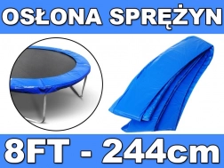 Ochranný golier na pružiny pre záhradnú trampolínu 244 cm (8 FT) – modrý