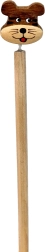 Drevená ceruzka s tigrím topperom