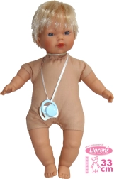 Realistická bábika Llorens Roberto so zvukmi a mäkkým telom 33 cm