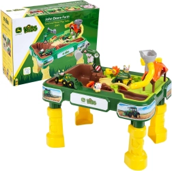 Detský hrací stolík s pieskoviskom John Deere Farma