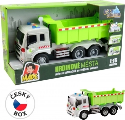 Nákladné auto na zotrvačník so svetlom a zvukom