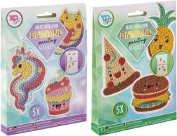 Sada na výrobu magnetov s diamantovými kamienkami, 5 ks