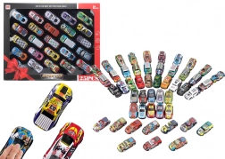Súprava autíčok s pohonom - farebná kolekcia 25 kusov