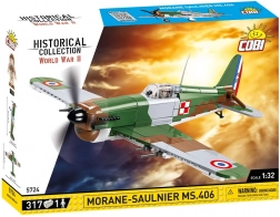 COBI Morane‑Saulnier MS.406 – stavebnica historického lietadla 1:32 (317 dielikov)