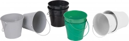 Classic World farebné kovové vedrá, sada 8 ks