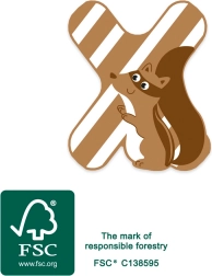 drevené písmeno x small foot