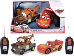 RC autá Blesk McQueen a Burák Twin Pack 1:32, 14 cm, 1 kanál
