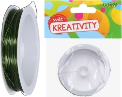 Zelený dekoračný viazací drôtik 0,4 mm, 30 m