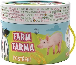 Postrehová kartová hra FARMA s omaľovánkou