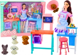 Lekársky set s bábikou, zvieratkami a príslušenstvom