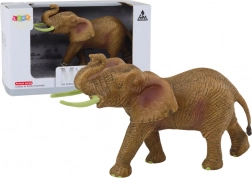 Zberateľská figúrka afrického slona so zdvihnutým chobotom SAFARI