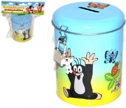 Pokladnička Krtek plechová