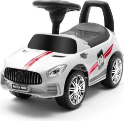Detské odrážadlo so zvukom BABY MIX Racer – biele