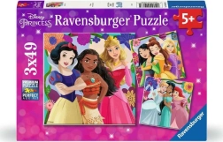 Ravensburger puzzle Disney: Princezné z rozprávok 3x49 dielikov