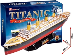 CubicFun 3D puzzle Titanic – veľký model, 113 dielikov