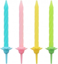 Narodeninové špirálové sviečky GODAN, sada 24 ks