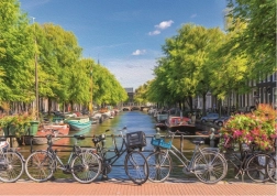 Puzzle ART PUZZLE Amsterdamský kanál 2000 dielikov