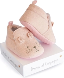Darčeková sada – prvé topánočky 0–6 mesiacov, ružové