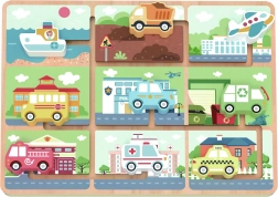 drevený labyrint s vozidlami TOOKY TOY