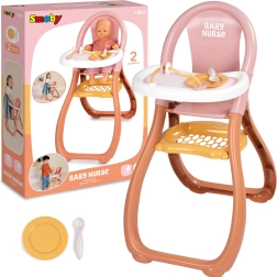 Smoby Baby Nurse jedálenská stolička pre bábiky