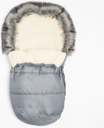 Zimný fusak s vlnou New Baby Lux Wool, grafitový