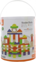 Drevená stavebnica 100 kociek