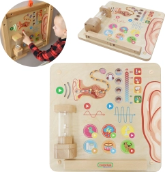 Výchovná tabuľa Masterkidz Zrakové zmysly Montessori