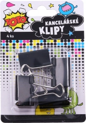 Kancelárske klipy 32 mm, sada 4 ks