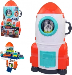 Vesmírna raketa s príslušenstvom na batérie