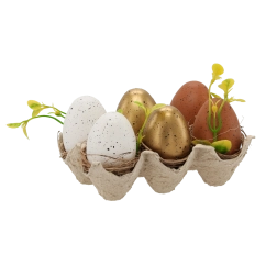 Sada veľkonočných vajíčok pastelových farieb 6 cm – 6 ks
