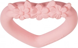 Hryzátko z prírodného kaučuku Ružové srdce