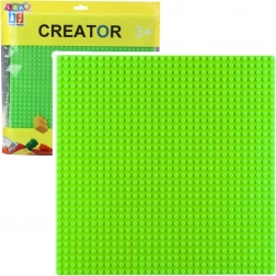 Konštrukčná doska pre stavanie kociek zelená 25,5x25,5 cm