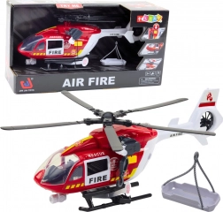Hasičský záchranný vrtuľník so svetlami a zvukmi 1:12