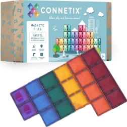 Connetix pastelové obdĺžniky – magnetické stavebnice 24 ks