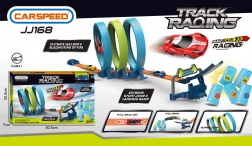 Závodná dráha ostrá slučka s trojitým loopingom