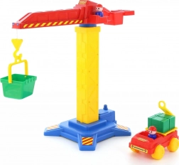 Stavebný žeriav + autíčko