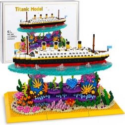 Stavebnica Titanic – model oceánskeho parníka na koralovom útese (3892 dielikov)