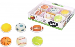 Guma na mazanie so športovým motívom