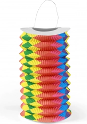 Dúhový papierový lampión 15 cm