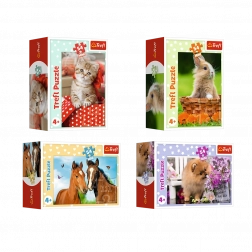 Minipuzzle 54 dielikov s mláďatami