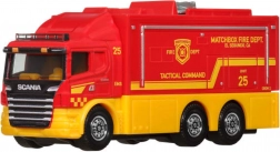 Matchbox Working Rigs Scania taktická veliteľská stanica – hasičské záchranné vozidlo
