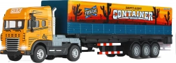 Kovový ťahač s kontajnerom 40 cm so svetelnými a zvukovými efektmi