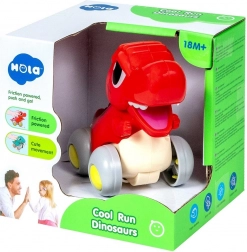 Interaktívny dinosaurus na kolieskach s pohyblivou čeľusťou