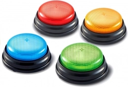 Sada bzučiakov 4 svetlá Svetlo Zvuk 4 farby