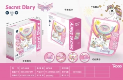 Tajný denník jednorožec so zámkom a nahrávaním