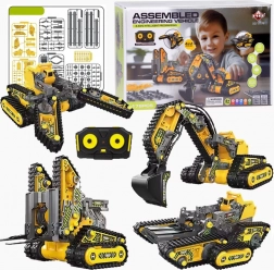 Súprava 4v1 Malé stavebné stroje na diaľkové ovládanie 176 dielov