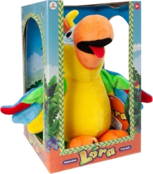 Hovoriaci plyšový papagáj Lóra