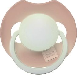 Svietiaci silikónový cumlík LOVI Prime 0–6 m, Blush
